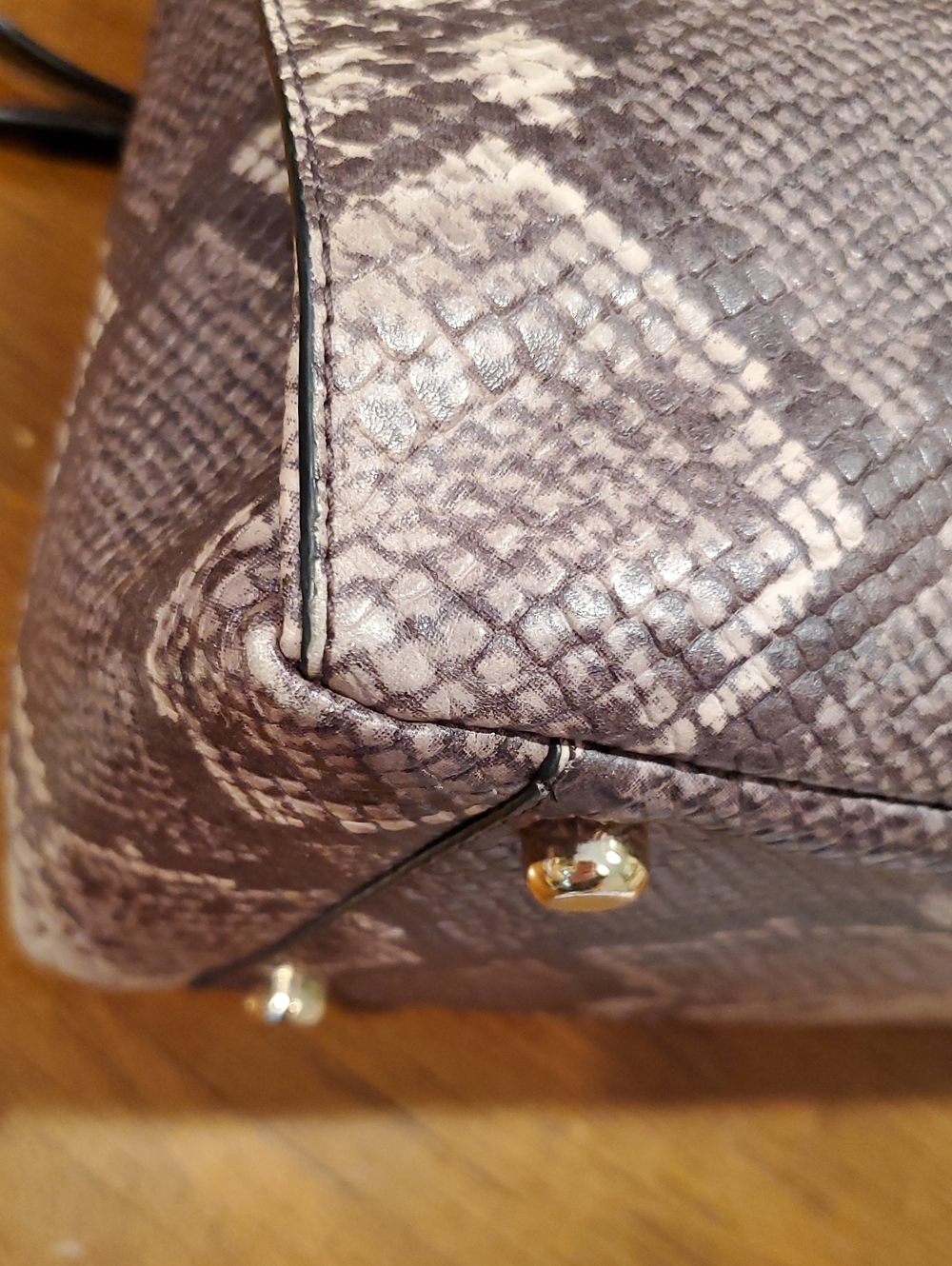 Coach Python Embossed Morgan Satchel - Picture 7 of 16